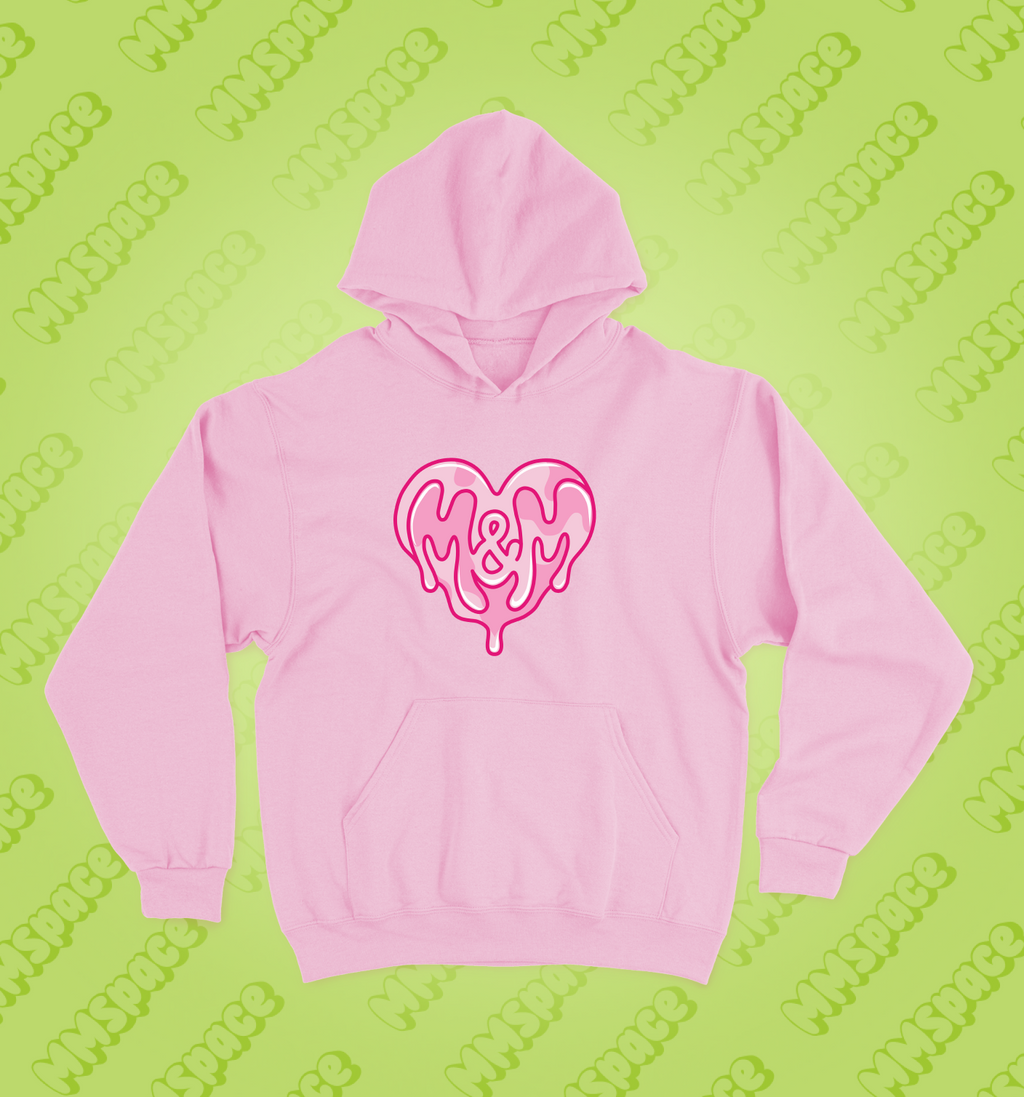 RÓŻOWA BLUZA OVERSIZE M&M SWEET HEART