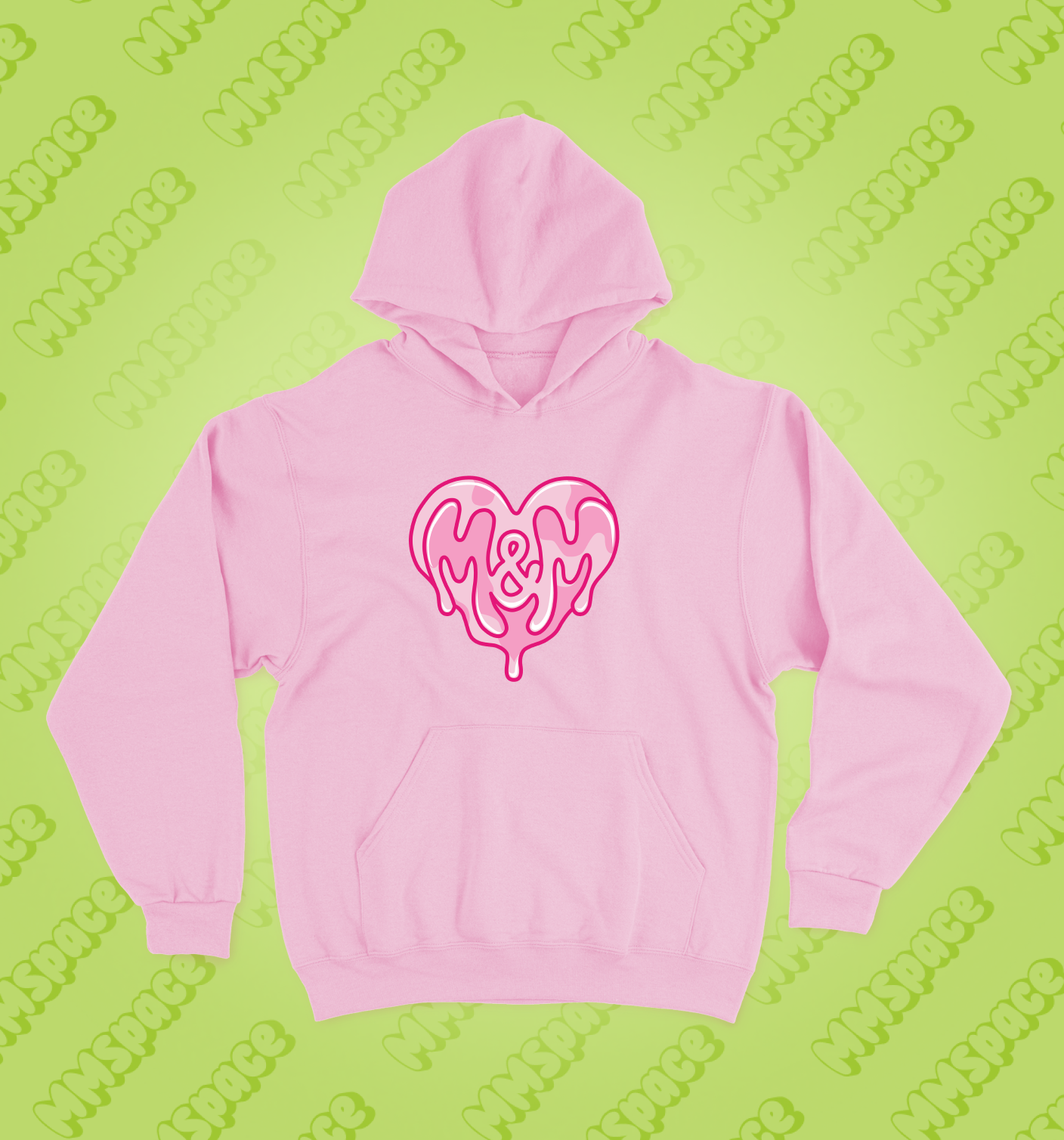 RÓŻOWA BLUZA OVERSIZE M&M SWEET HEART