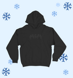 Czarna bluza oversize z wytłaczanym logo M&M