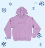 Fioletowa bluza oversize z wytłaczanym logo M&M