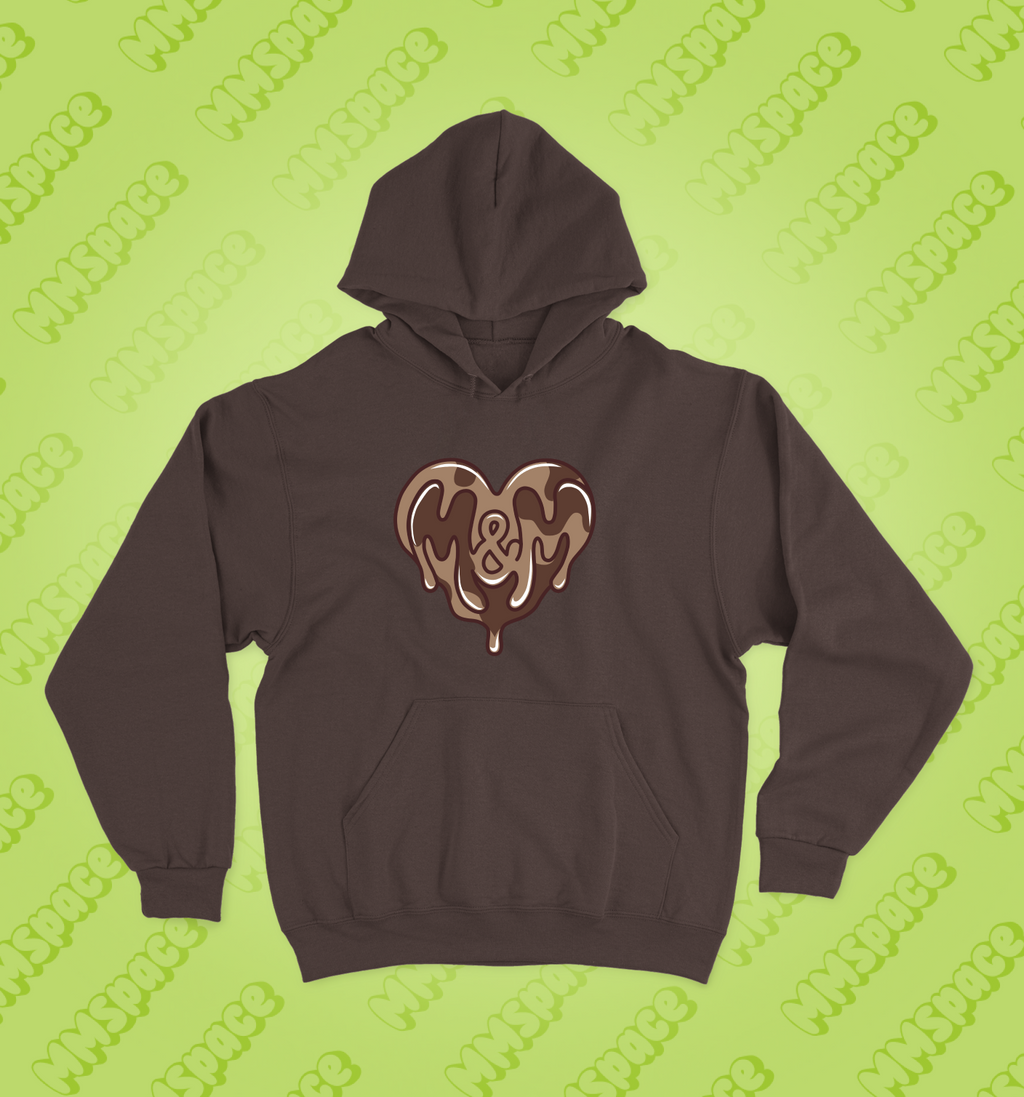 BRĄZOWA BLUZA OVERSIZE M&M SWEET HEART