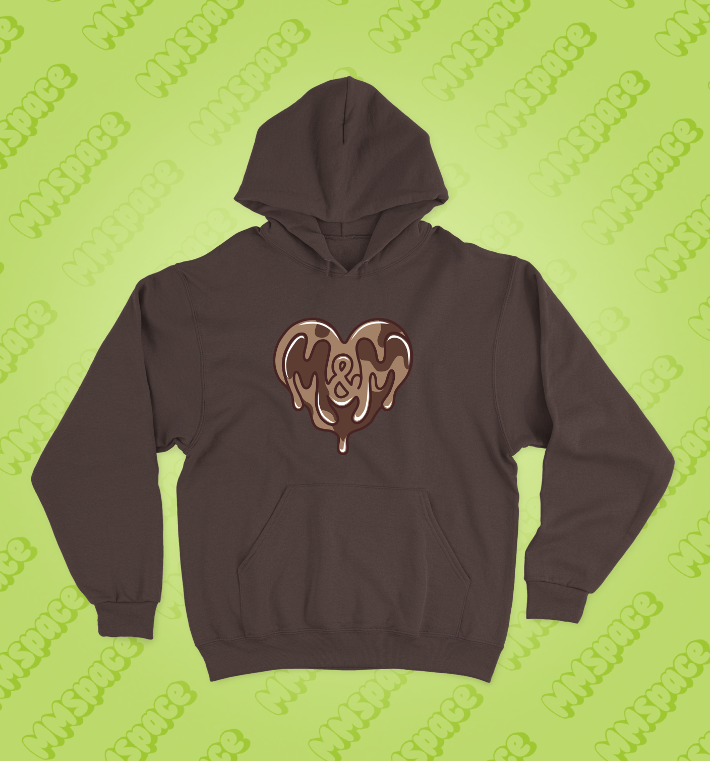 BRĄZOWA BLUZA OVERSIZE M&M SWEET HEART