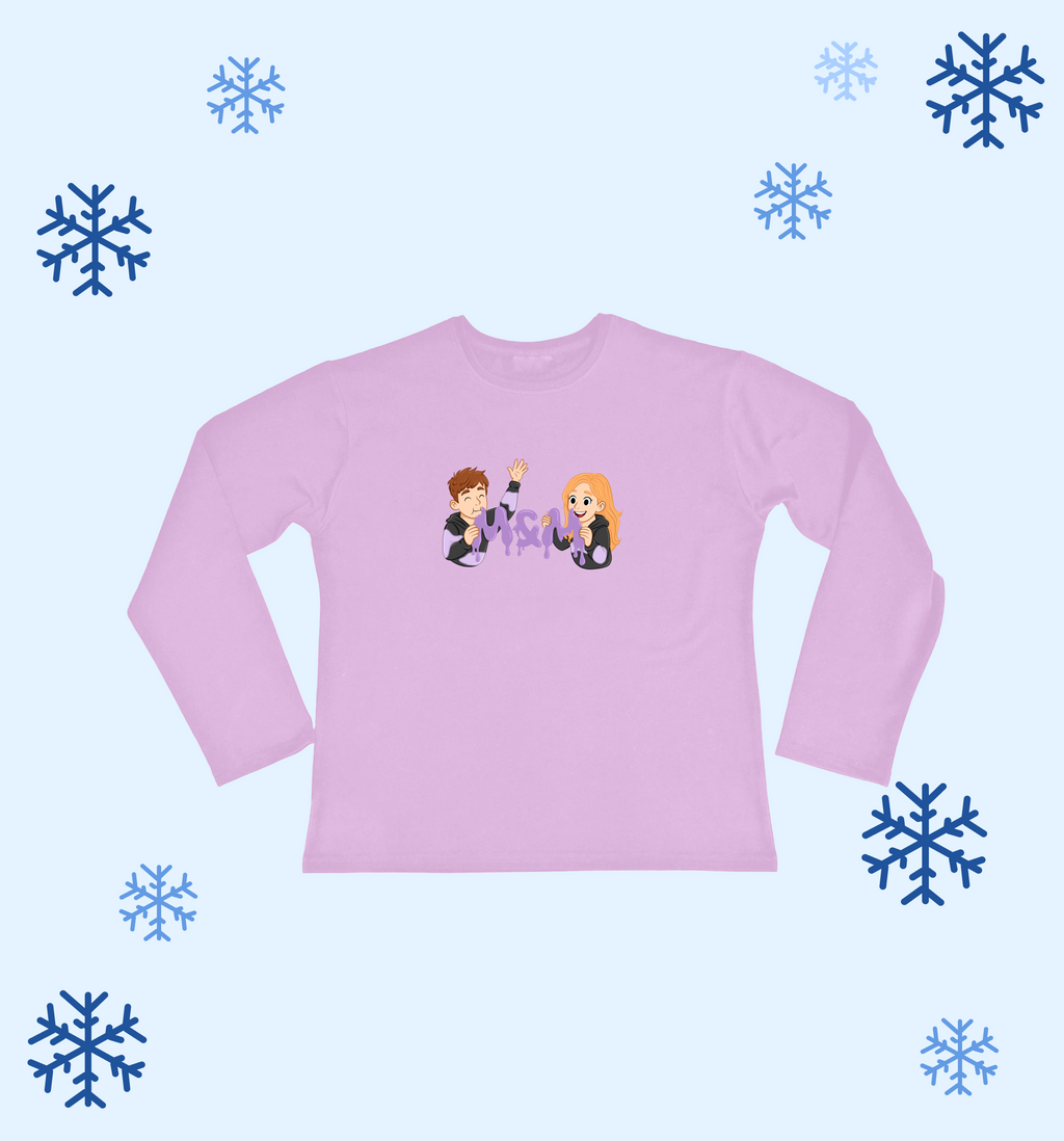 Fioletowo-czarny komplet bawełniany M&M