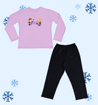 Fioletowo-czarny komplet bawełniany M&M