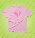 RÓŻOWY T-SHIRT M&M SWEET HEART